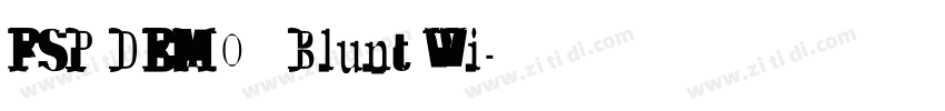 FSP DEMO   Blunt Wi字体转换